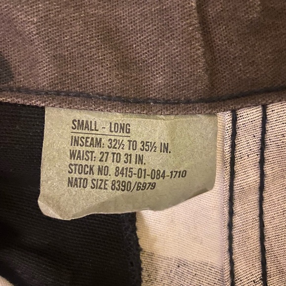 Camo Military Pants (S, Long) - waist 27 to 30 IN. - Picture 4 of 7
